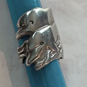 Artisan Hand Made Sterling Ear Cuff from 80"s.(.for left ear)